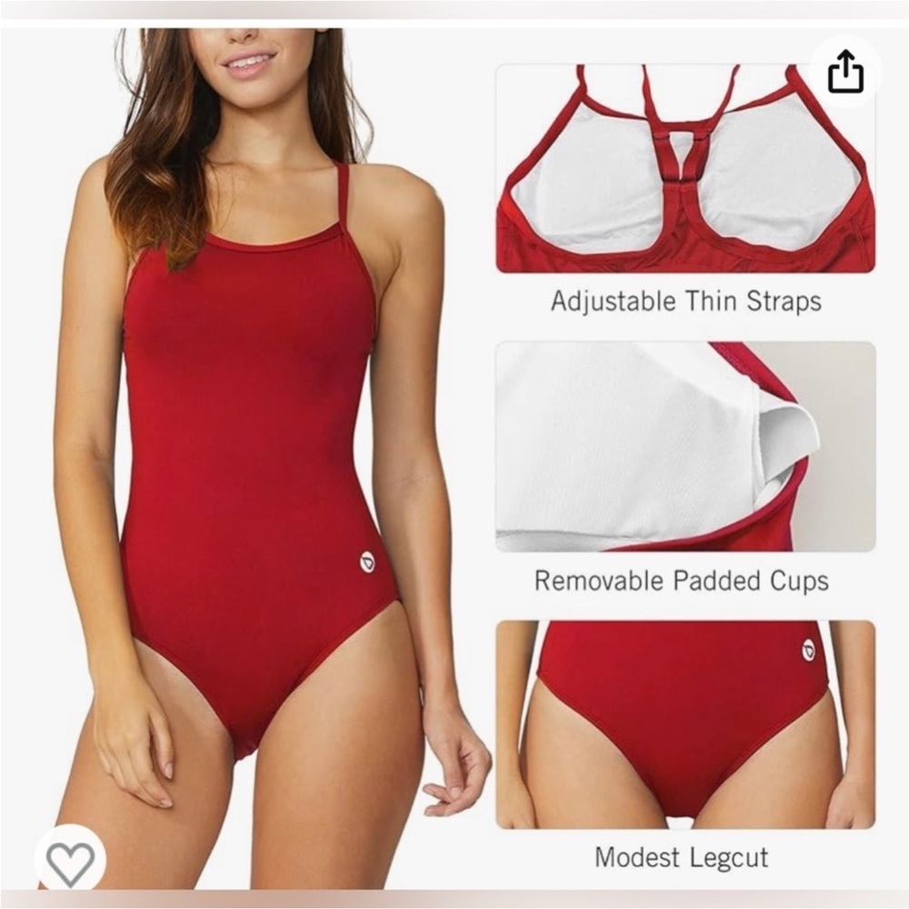 One Piece Bathing Suit for Women Womens Swimsuits Tummy Control Modest Size XL - Picture 4 of 6
